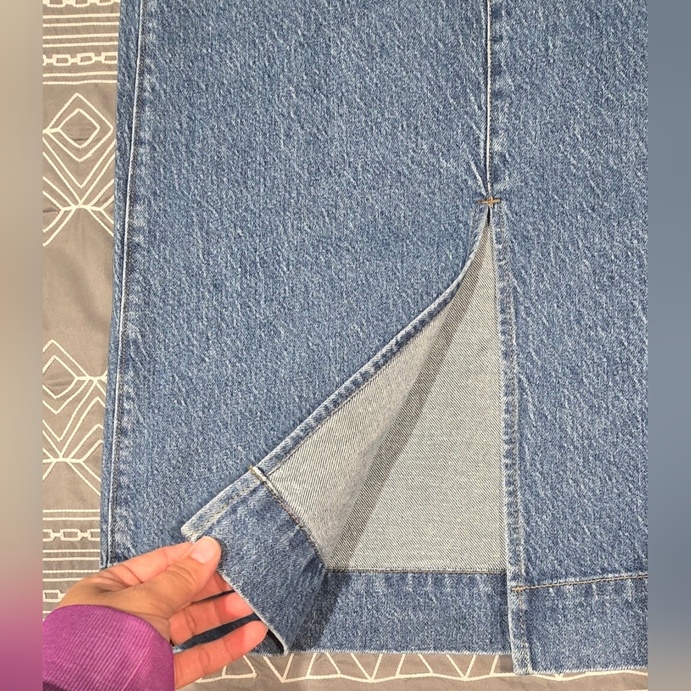 J.Crew Midi Denim Skirt Size 28 - Picture 3 of 8